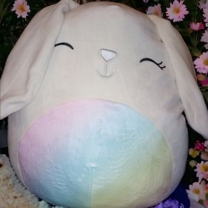 Robyne the Bunny with Long Ears and Rainbow Tummy 10" Squishmallow
